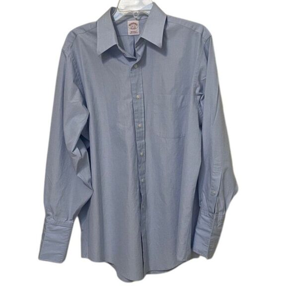 Brooks Brothers Other - Brooks Brothers Blue Dress Shirt 16.5 33 Traditional Fit French Cuff Cotton